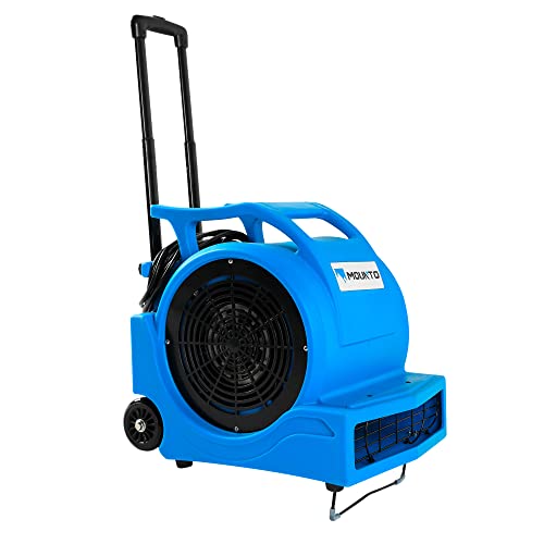 MOUNTO 3-Speed 1Hp 4000 Plus CFM Monster Air Mover Floor Carpet Dryers with Handle Wheelkit (Blue) by MOUNTO - Image 8