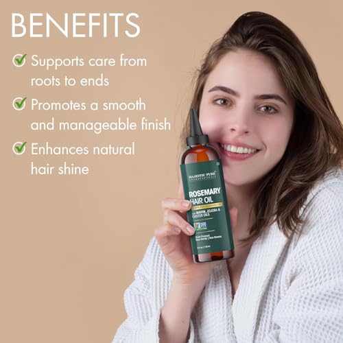 Majestic Pure Rosemary Oil for Hair Growth – 4 fl oz with Applicator — view 6