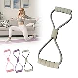 hoehew Resistance Band with Handles, Figure 8 Stretch Fitness Strap for Full-Body Workouts, Strength...
