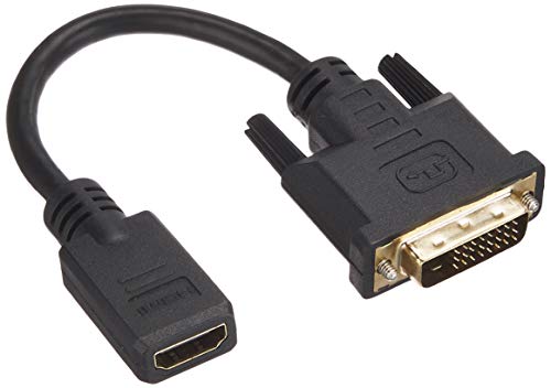ホーリック HDMI-DVI変換アダプタ 10cm HDMIメス-DVIオス DVHDF01-164BK