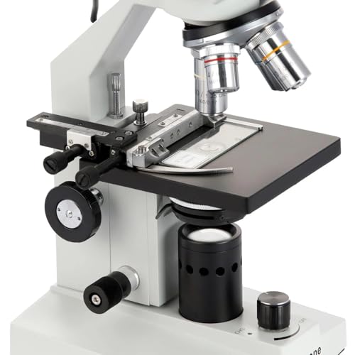 image for AmScope B100B-MS Compound Binocular Microscope, 40X-2000X Magnificatio