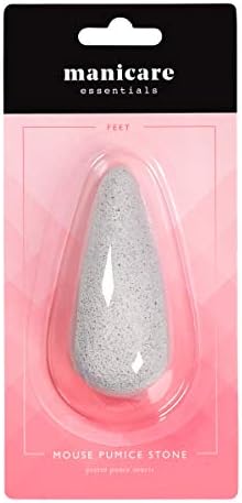 Manicare Mouse Pumice Stone For Eliminating Dry Skin, Prevents and Removes Corns Calluses And Cracked Heels, Exfoliates Hard Dead Skin, Pedicure Block, Natural Pumice, Smooths Skin Elbows and Knees