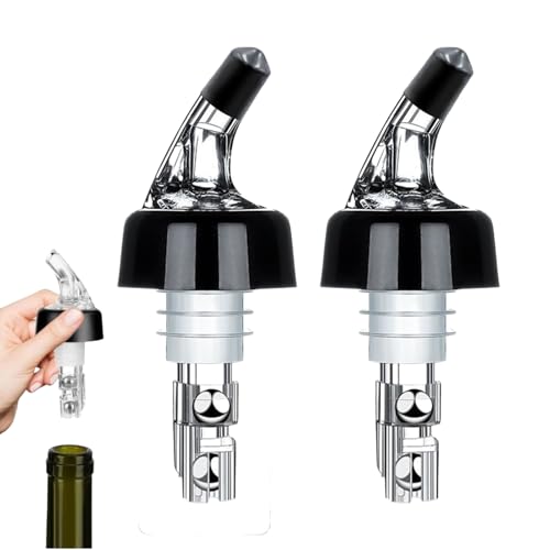 Verter De Botella De Vino – 2 Boquillas Verter De 30 Ml, Accesorio De Verter De Cóctel, Dispensador De Gadget De Bar, Diseño De Flujo De Precisión | Servir Bebidas Con Picnic, Campin
