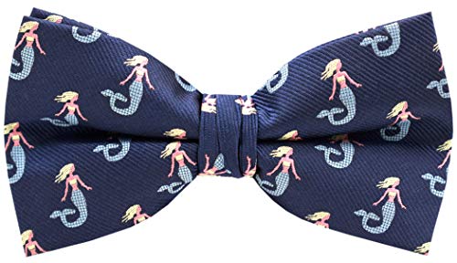 Carahere Mens Bow Ties Handmade Pre-Tied Pattern Bow Ties For Men (Mermaid-1)