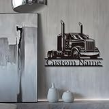 Personalized Truck Metal Sign,Truck Sign name,Personalized Truck Driver Name Sign Decoration For Room, Truck Wall Decor,Truck Car Home Decor, Custom Truck, Trucker Gift (Style-1) - Image 4