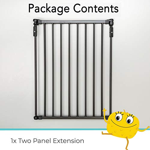 Toddleroo By North States 2 Panel Extension For 3 In 1 Arched Décor Metal Superyard: Adds Up To 48" For An Extra Wide Baby Gate Or Play Yard (48" Width, Matte Bronze) #TOP5