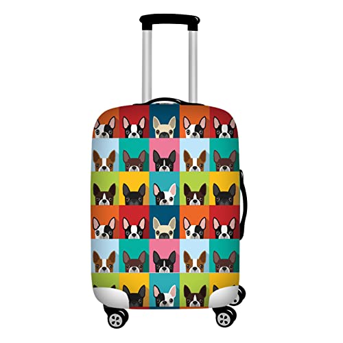 LIUZIXI Reisegepäckabdeckung - Elastischer, Staubdichter Kofferschutz Für 19-32-Zoll-Trolley, Bunte, Niedliche, Mit Tieren Bedruckte Schutzhülle Für Geschäftsreise, Schule, Hund,S Cover