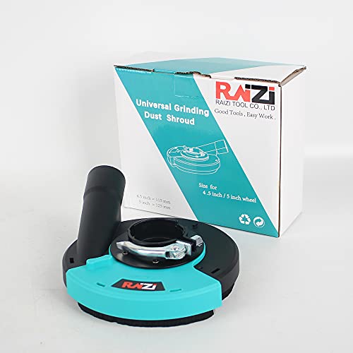 Colector de polvo para amoladora angular Raizi con cepillo de sellado perimetral 8