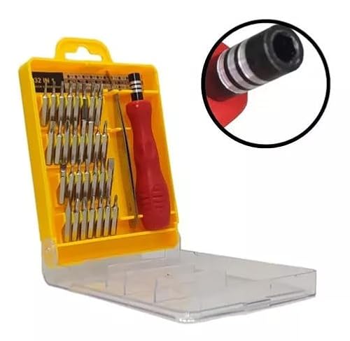 Jogo de Chaves Multiuso 32 em 1 Kit Completo para Reparos e Ajustes