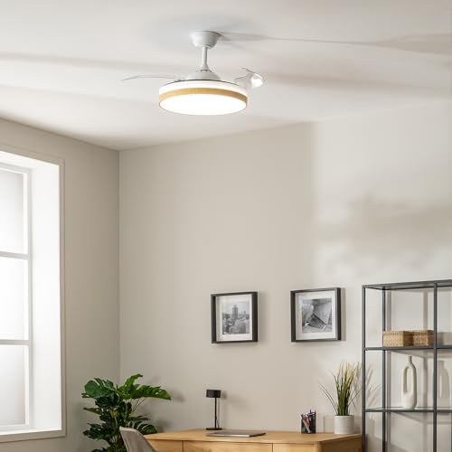 Ventilateur de Plafond Cecotec EnergySilence Aero 4320 6 Vitesses Aspas Rétractables LED - vue 4