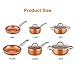 Copper Pots and Pans Set Nonstick 10-Piece Ceramic Cookware Set, Stainless Steel Handles, Dishwasher & Oven Safe, PFOA/PFAS-Free, Orange