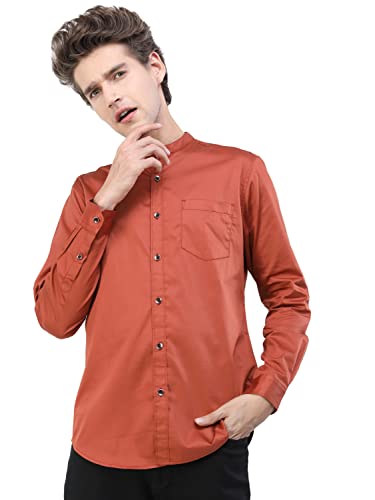 Image of KETCH Men Slim Fit Solid Full Sleeve Shirt