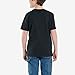 Carhartt boys Knit Short Sleeve Crewneck Logo T-shirt T Shirt, Caviar Black, 16 Years US