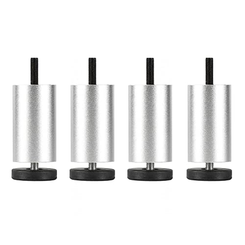 Patas de muebles plateadas en metal robusto de 20 cm para sofás 2