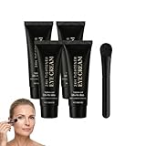 Sofort straffende Augencreme, Anti-Aging-Augenserum, Augencreme gegen Augenringe, nährendes Augenserum für Frauen und Männer, Anti-Falten-Nachtcreme mit Applikatorpinsel (4PCS)