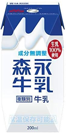 Amazon 森永牛乳 常温保存可能 0ｍｌｘ24 中京工場製造 森永乳業 牛乳 通販