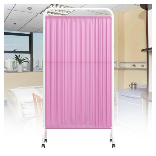 Paravent de protection pliable rose 1 panneau pour hôpital