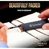 Scriveiner Rollerball Refill Black Medium - 4 Rollerball Refills Designed for Scriveiner Pens - Safety Ceramic Non Dry Roller Pen Refill M - Schmidt 888 Size Made in Germany