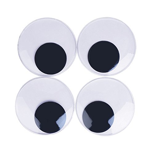 CCINEE 4 Pieces 3 Inches Giant Googly Eyes With Self-adhesive