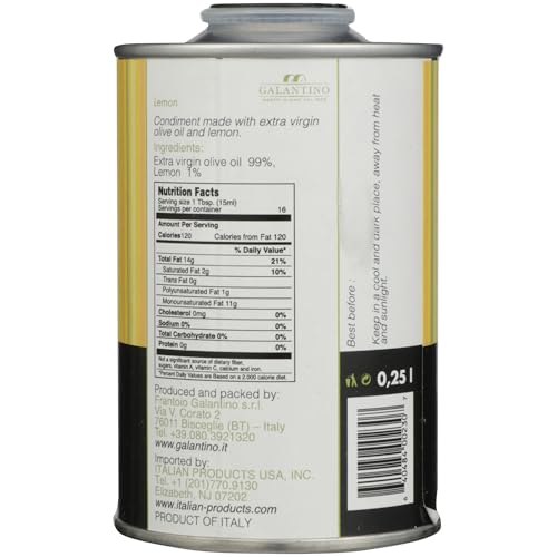 GALANTINO Aceite de Oliva Extra Virgen con Limón 250 ml miniatura 2