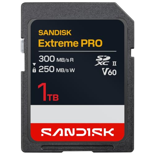 Image of SANDISK 1TB Extreme PRO SD Memory Card, Up to 300MB /s Read Speeds, UHS-II