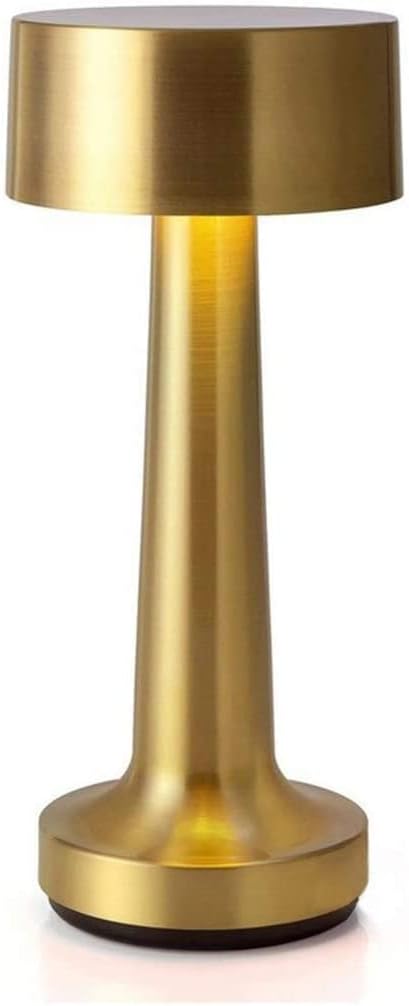 Dubkart Touch Sensor Bar Table Lamps Portable Cordless Chargeable Battery LED Desk Lamp Night Lights Bedroom Bedside Restaurant Led Light Fixtures,Gold