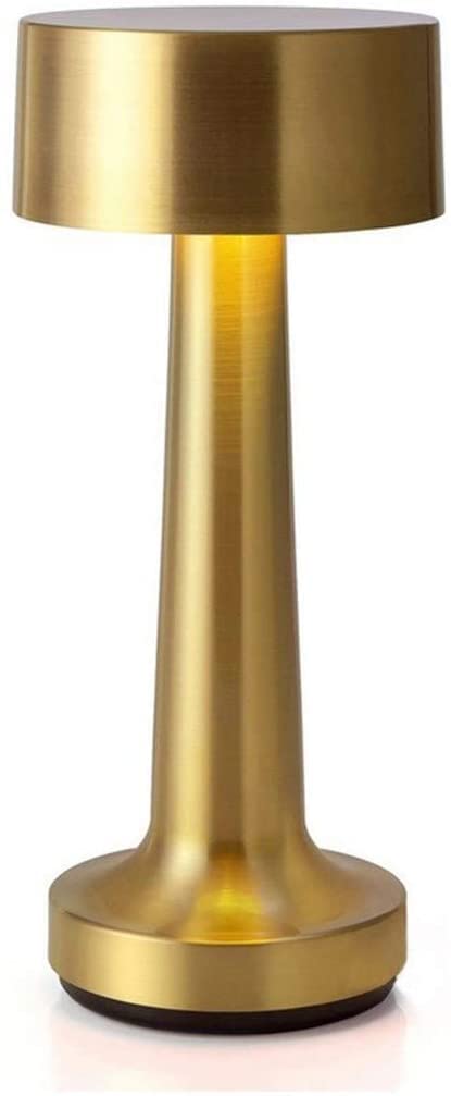 Dubkart Touch Sensor Bar Table Lamps Portable Cordless Chargeable Battery LED Desk Lamp Night Lights Bedroom Bedside Restaurant Led Light Fixtures,Gold