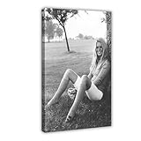 ZAQMKOL Poster sur toile Brigitte Bardot (19) - D�coration pour chambre � coucher, bureau, chambre - Cadeau - 40 x 60 cm