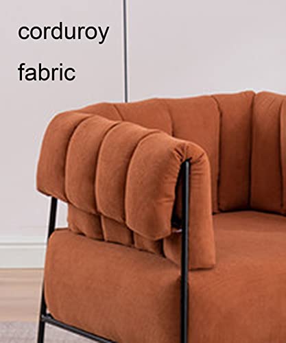 Sofa Chair Sofa Couch Single Seat Sofa Corduroy Fabric Modern Living Room Sofa Strong Steel Support Legs High Density High Rebound Sponge Cushions For Living Room Office And Small Space #TOP2