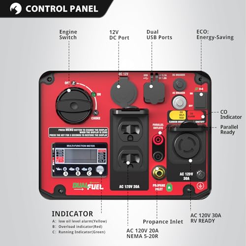 Portable Dual Fuel Silent Inverter Generator