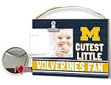 KH Sports Fan Michigan Wolverines Clip It Team Color Baby Logo Photo Frame, Multi