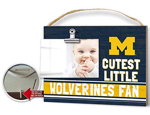 Kh Sports Fan Michigan Wolverines Clip It Team Color Baby Logo Photo Frame, Multi #TOP7