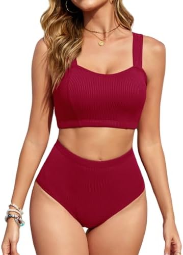 Corrigerende Bikini Set Goedkope Strandbadpak Fission Geen Beugel Effen Kleur Hoge Taille Strandkleding Voor Kopen Buikcontrol Zwemkleding
