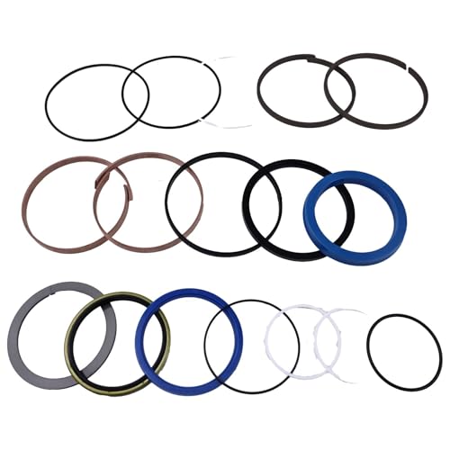 Image of Boom Cylinder Seal Kit K9001878 Compatible with Doosan DX225LC-V DX225LL DX230LC S225LC-V DH225-5 Replaces 401107-01220