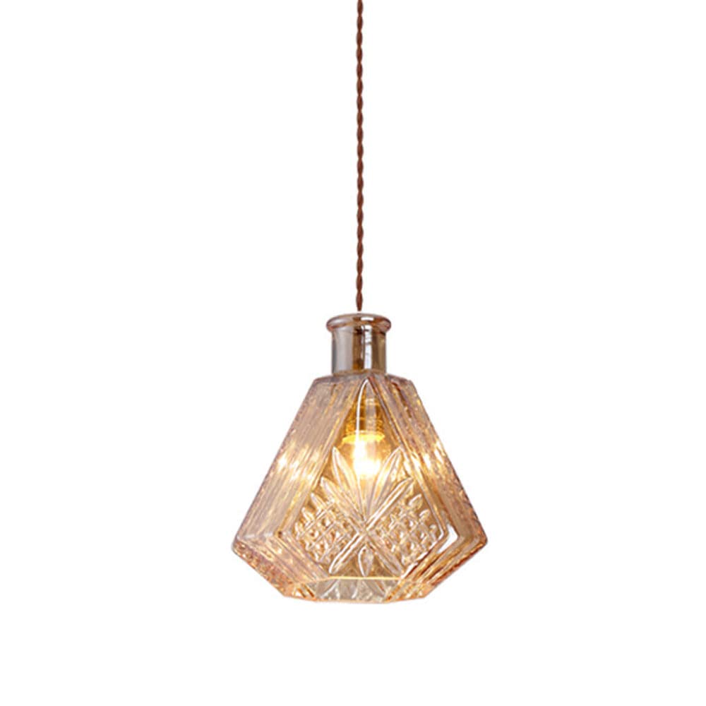 Lámpara de botellas de vino talladas para iluminar islas de cocina 8
