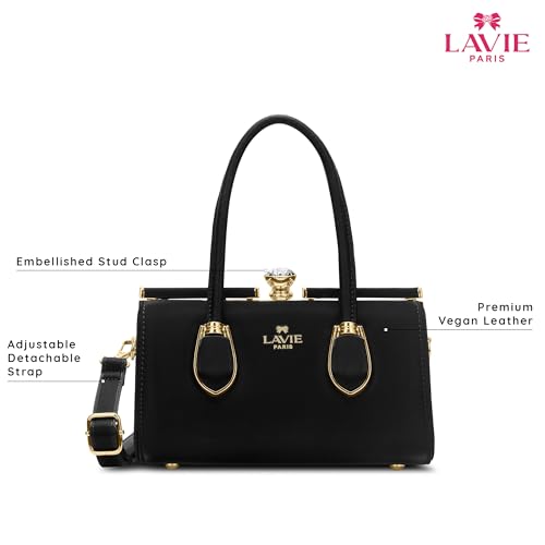 Image of LAVIE PARIS Women's Gazelle Frame Satchel Bag | Satchel Handbag for Work | Ladies Purse | Stylish Shoulder Bag | Gift for Women