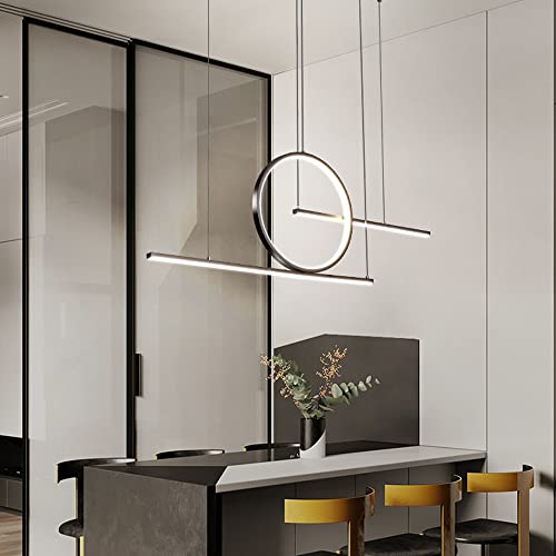 Suspension LED réglable avec éclairage dimmable pour changer l'ambiance du salon