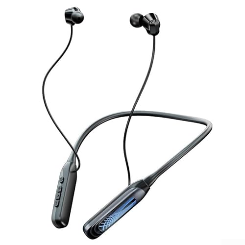 5 3 Écouteurs sans fil pour sports de plein air avec bouton de commande, basses profondes et construction ABS (blanc)