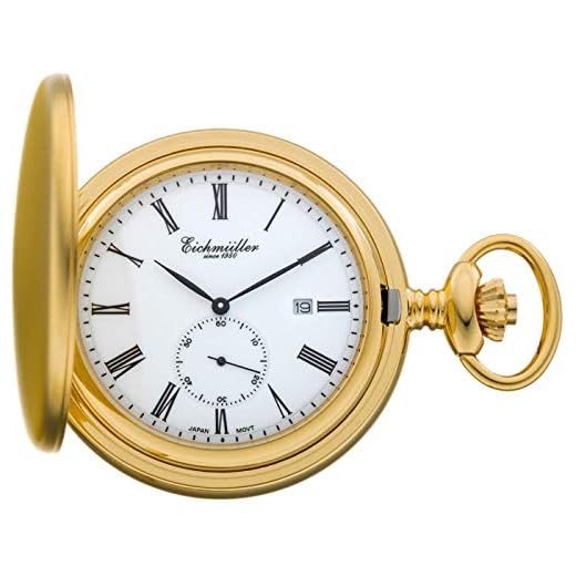 Eichmüller Edelstahl Savonnette Taschenuhr Gold