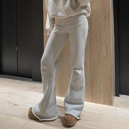 OCUH Bell Bottom Jeans for Women - Low Rise Vintage America Y2k Flared Jeans (Grey, M, Medium)4