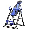 YOLEO Gravity Heavy Duty Inversion Table with Headrest & Adjustable Protective Belt Back Stretcher Machine for Pain Relief Therapy (Blue02)