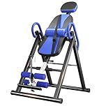 YOLEO Gravity Heavy Duty Inversion Table with Headrest & Adjustable Protective Belt Back Stretcher Machine for Pain Relief Therapy