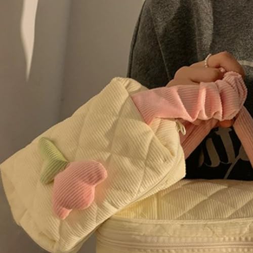 Bolsa de aseo portátil con estampado de tulipán para tus viajes y escapadas 3
