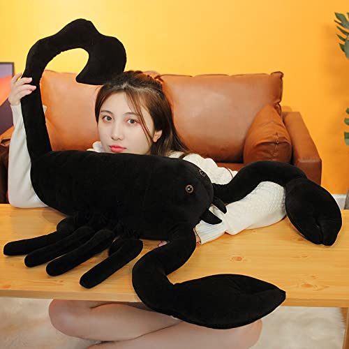 Simulación Araña Peluche Juguete Complicado Tamaño Grande Llifelike Escorpión Almohada Animales de Peluche Decoración de la habitación de muñecas Regalo para niños 100cm Escorpión