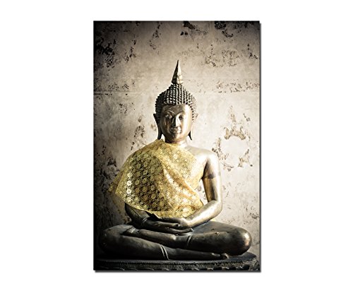 Paul Sinus Art 120x60cm - WANDBILD Buddha Thailand Statue - Leinwandbild auf Keilrahmen modern stilvoll - Bilder und Dekoration Paul Sinus Art 120x60cm - WANDBILD Buddha Thailand Statue - Leinwandbild auf Keilrahmen modern stilvoll - Bilder und Dekoration