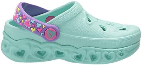 Skechers Girl's Foamies Light Hearted - Unicorns & Sunshine Clog, Turquoise, 3 Little Kid | Image 5