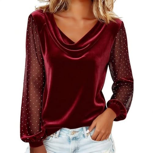 Tunique velours scintillant pour femme ronde chic