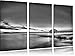 Produktbild Pixxprint Monocrome, Timmendorfer Strand bei Sonnenuntergang 3-Teiler Leinwandbild 120x80 Bild auf Leinwand