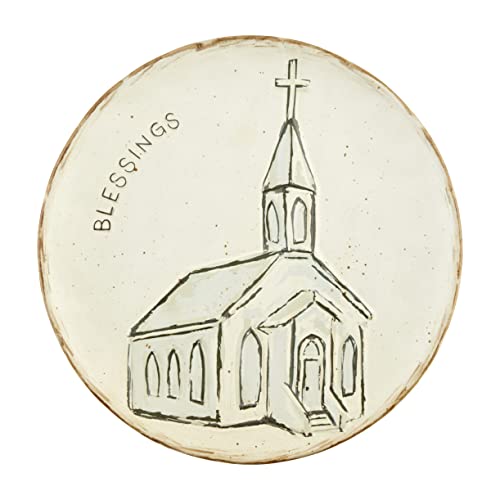 Mud Pie Church Blessing Platter, 12 1/2" Dia
