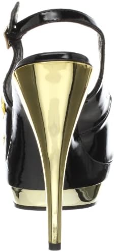 Ellie Shoes Women's Skylar, Black/Gold, 8 M US | Image 2